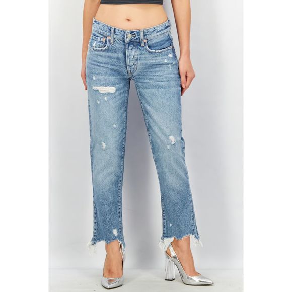 Free People Denim - Revolve Free People We The Free Distressed Good Times Relaxed Jeans Size 31 (W2)